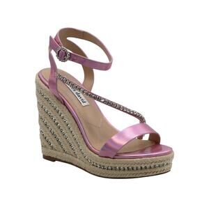 Charles David Chiara Ballerina Pink Espadrille Platform Wedges Sandal Sz 11 NWT